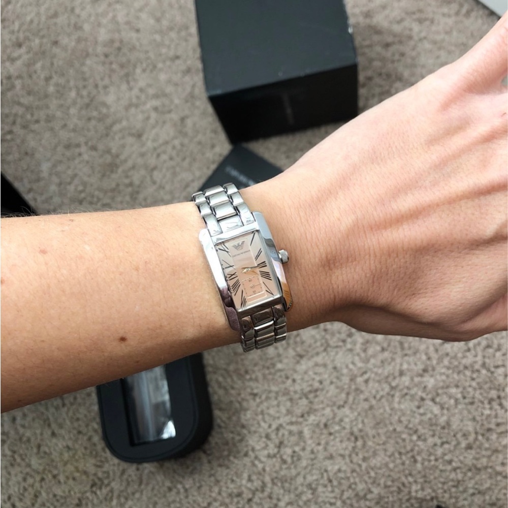 Emporio Armani Silver Bracelet Watch - Picture 7 of 7
